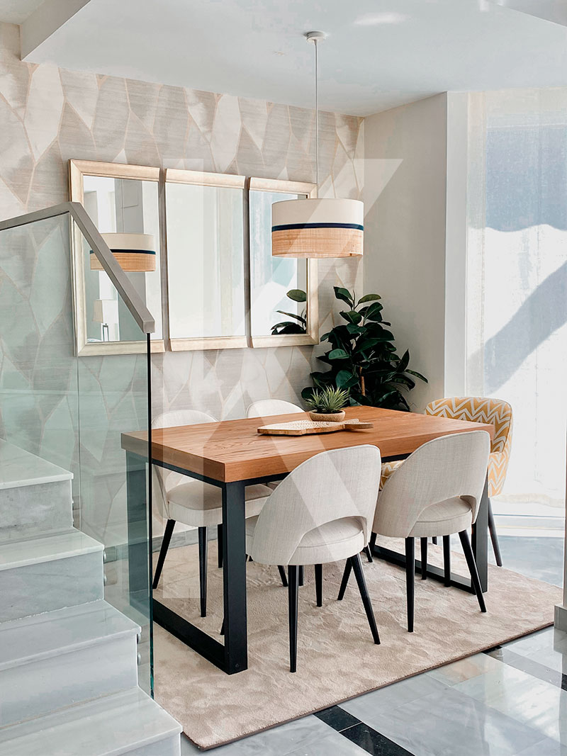 Comedor del Proyecto de Interiorismo en Montecarmelo